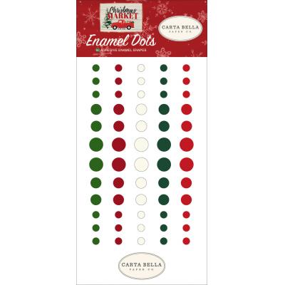 Carta Bella Christmas Market Embellishments - Enamel Dots